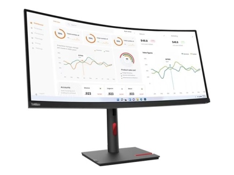 Lenovo | ThinkVision | T34w-30 | 34 " | VA | 21:9 | 60 Hz | 4 ms | Nie | 3440 x 1440 | 350 cd/m² | Porty HDMI w ilości 1 | Czarn Lenovo | ThinkVision | T34w-30 | 34 " | VA | 21:9 | 60 Hz | 4 ms | Nie | 3440 x 1440 | 350 cd/m² | Porty HDMI w ilości 1 | Czarn