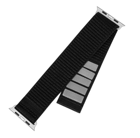 Stały | Sportowy pasek do Apple Watch Ultra 49mm | 160-210 mm | Czarny | Nylon Stały | Sportowy pasek do Apple Watch Ultra 49mm | 160-210 mm | Czarny | Nylon