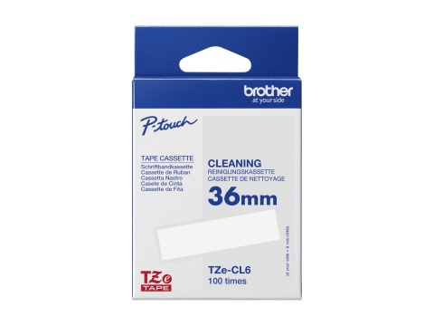Kaseta z taśmą Brother TZe-CL6 36 mm (czyszczenie głowicy) | TZe Kaseta z taśmą Brother TZe-CL6 36 mm (czyszczenie głowicy) | TZe