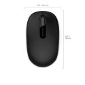 Microsoft | Wireless Mouse | Wireless Mobile Mouse 1850 | Black | 3 years warranty year(s)