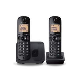 Panasonic Cordless KX-TGC212FXB Black, Built-in display, Phonebook capacity 50 entries, Speakerphone, Caller ID