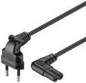 Goobay | Power cable | Europlug (power CEE 7/16) | Power IEC 60320 C7 | 0.75 m | Black