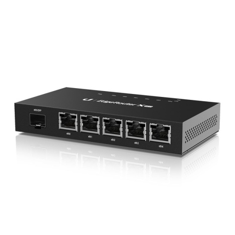 Ubiquiti | EdgeRouter | ER-X-SFP | No Wi-Fi | 10/100/1000 Mbit/s | Ethernet LAN (RJ-45) ports 5 | Mesh Support No | MU-MiMO No |