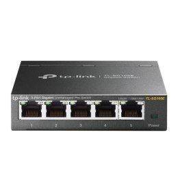 TP-LINK | Switch | TL-SG105E | Web managed | Wall mountable | 1 Gbps (RJ-45) ports quantity 5 | Power supply type External | 36 