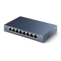 TP-LINK | Switch | TL-SG108 | Niezarządzalny | Desktop | 1 Gb/s (RJ-45) ilość portów 8 | Typ zasilania Zewnętrzny | 36 miesięcy