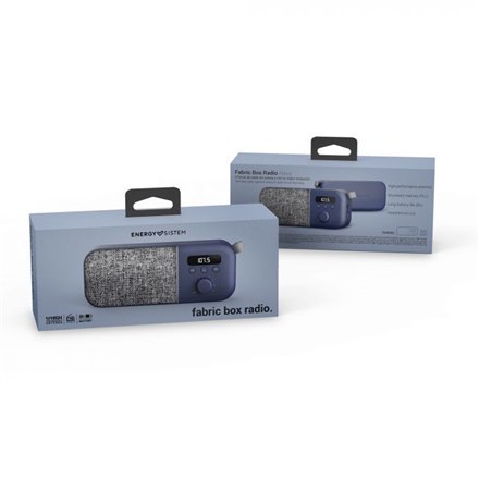 Energy Sistem | Fabric Box FM Radio | 3 W | Navy Energy Sistem | Fabric Box FM Radio | 3 W | Navy