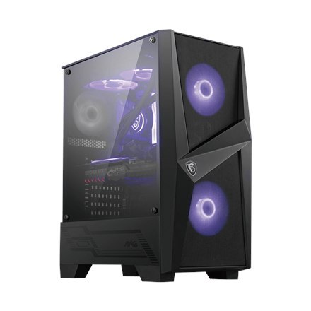 MSI MAG FORGE 100M PC Case, Mid-Tower, USB 3.2, Black MSI | MAG FORGE 100M | Black | ATX | Power supply included No